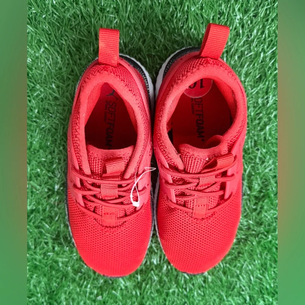 Puma 381758-02 Pacer Next Excel Red Mesh Low Top‎ Sneaker Toddler sz 10c_7
